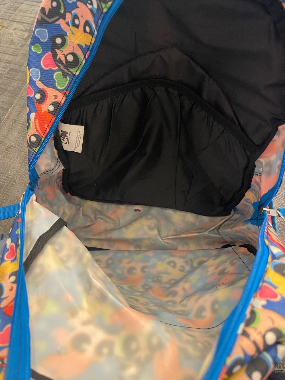 Powerpuff Girls Classic Allover Backpack - Blossom Bubbles Buttercup Bookbag - Picture 6 of 6